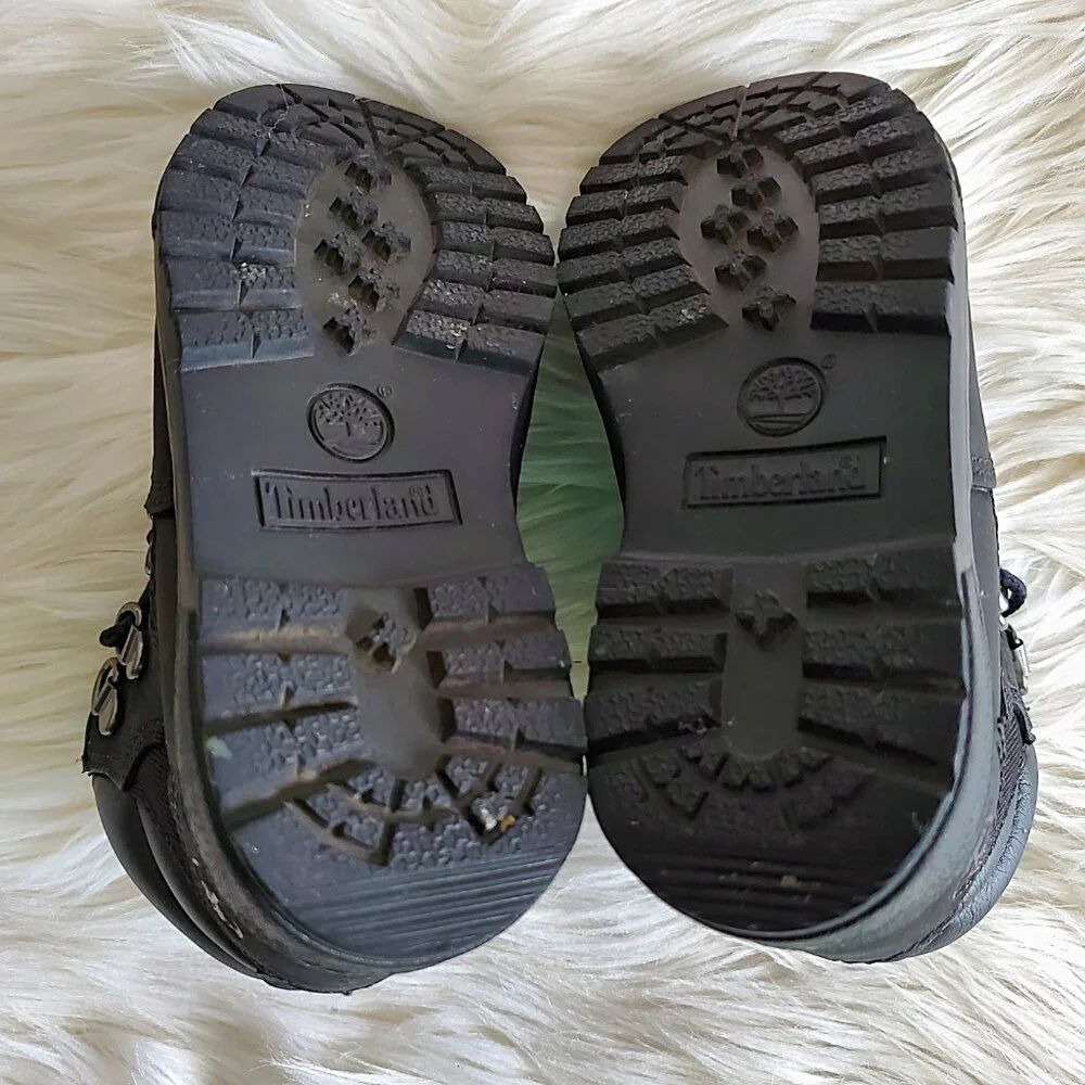 Timberland Black Toddler Waterproof Cushioned Field Boot SZ 9